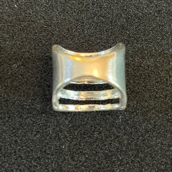 VINTAGE | 5 band 925 Silver Ring Turquoise Enamel - Picture 2 of 9